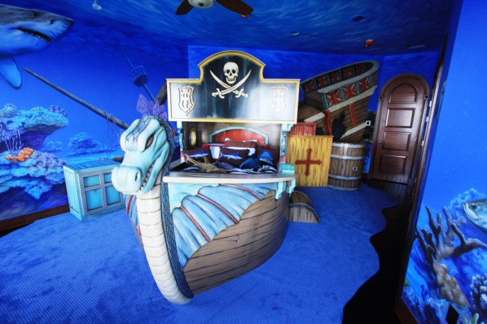 Pirates Carribean Fantasy Themed Childrens Room