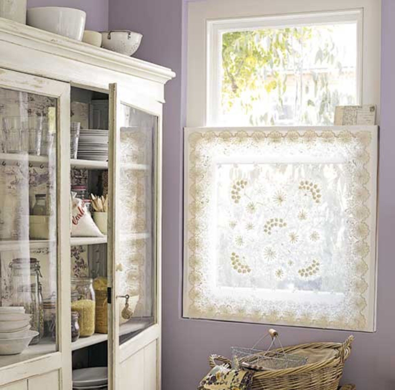 Vintage White Kitchen Pantry.