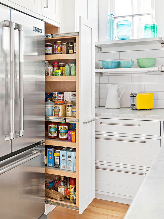 Tall Pull Out Pantry.