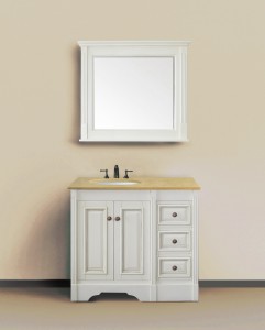 36 inch bathroom vanity with top white