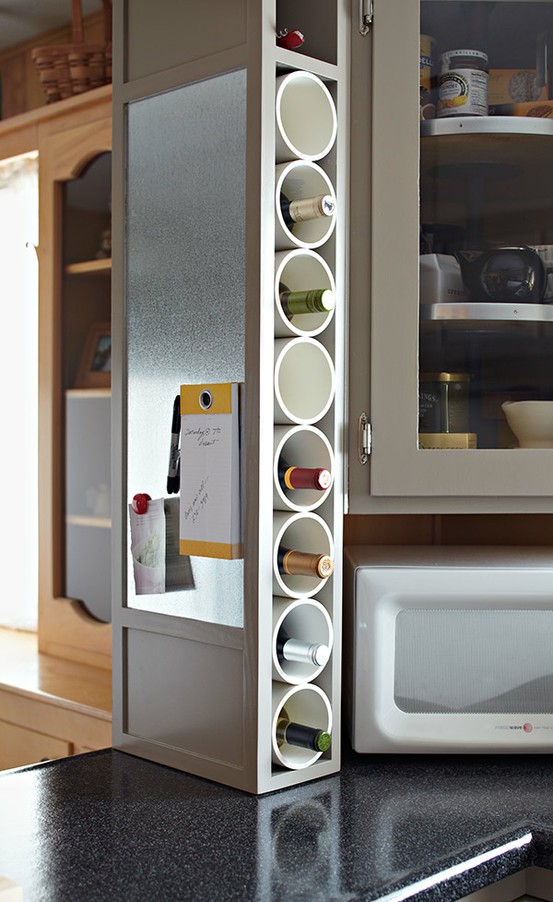 Another sample how to use smart storages for galley style kitchen designs