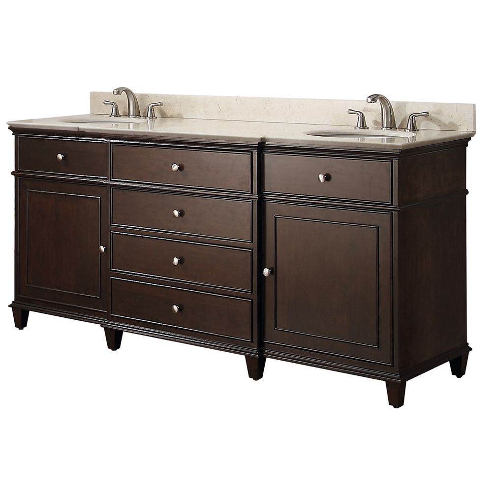 72 Inch Double Sink Vanity With Tops - Interior Design ...