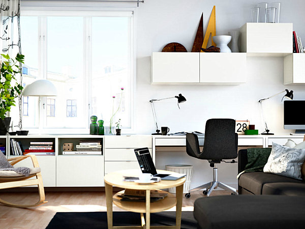 Clean-lined furnishings Clean-lined furnishings