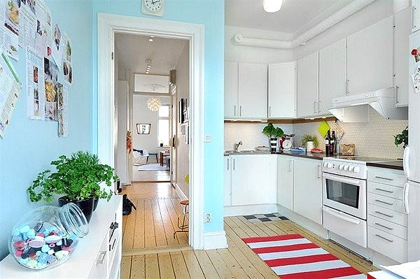 Light blue Scandinavian kitchen Light blue Scandinavian kitchen