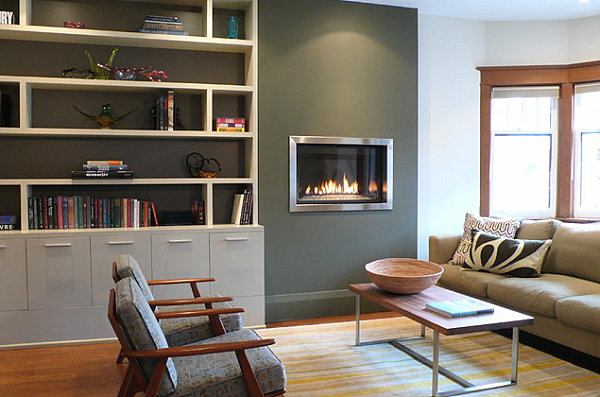 Wooden accents in a Scandinavian-style living room Wooden accents in a Scandinavian-style living room