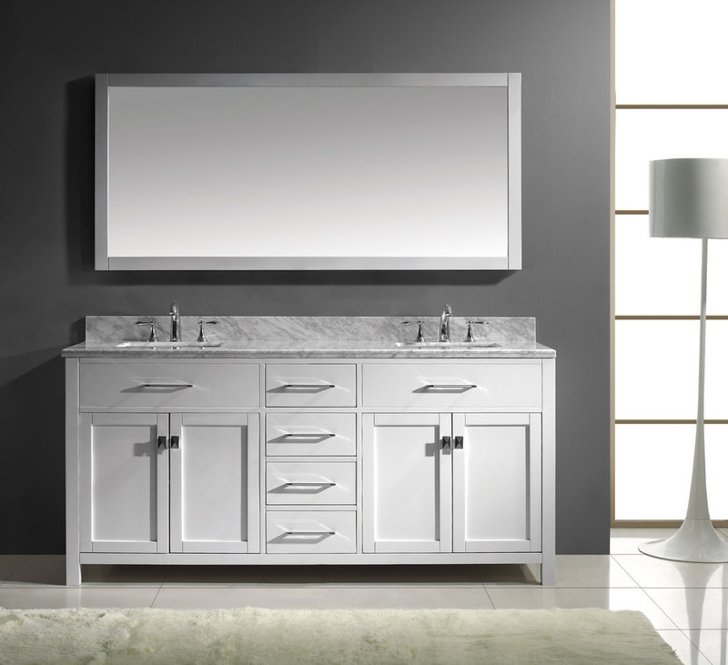 72 Inch Double Sink Vanity With Tops