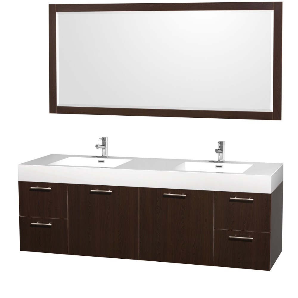 capistrano (double) 72-inch contemporary ramp sink vanity capistrano (double) 72-inch contemporary ramp sink vanity