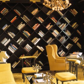 diagonal bookshelf