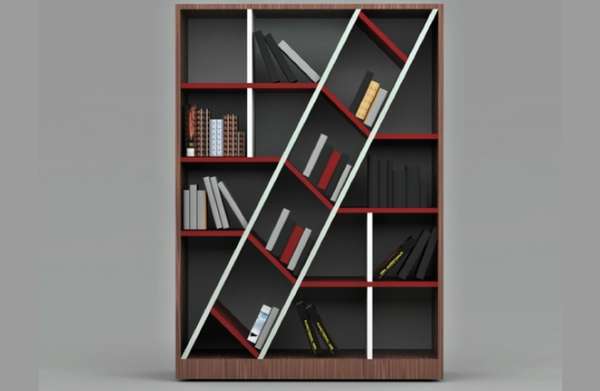 Diagonal Bookshelf And 33 Bookshelves Ideas Interior Design