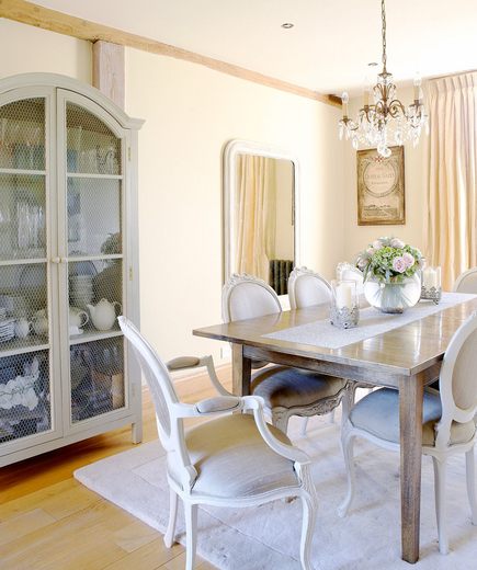 French accented dining room