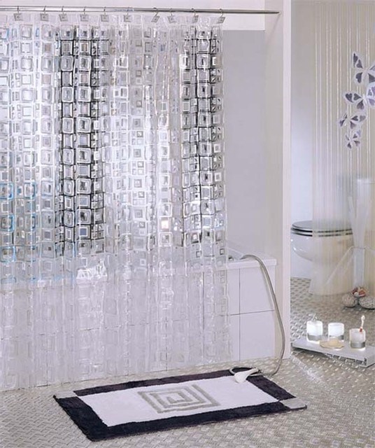 Glassy Cool Shower Curtain In The Classic Version. Glassy Cool Shower Curtain In The Classic Version.