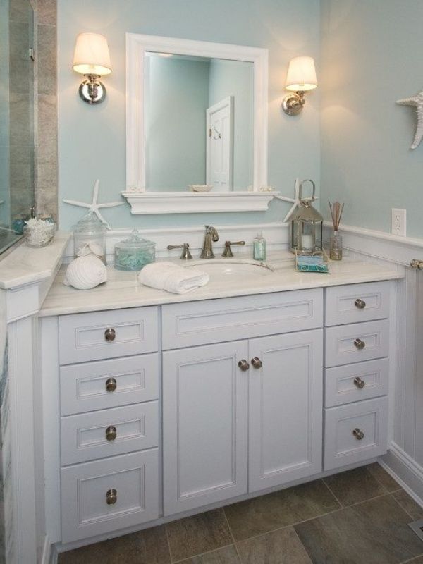 white vanity sink unit