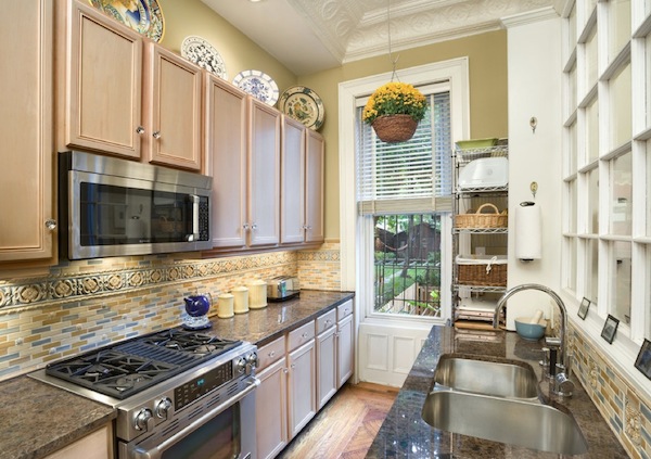 Efficiently house all your kitchen amenities in one area kitchen galley stone ideas