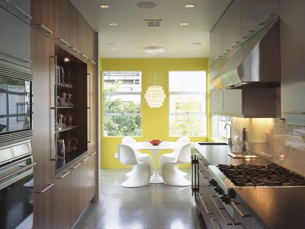Modern galley style kitchen in a small space Modern galley style kitchen in a small space