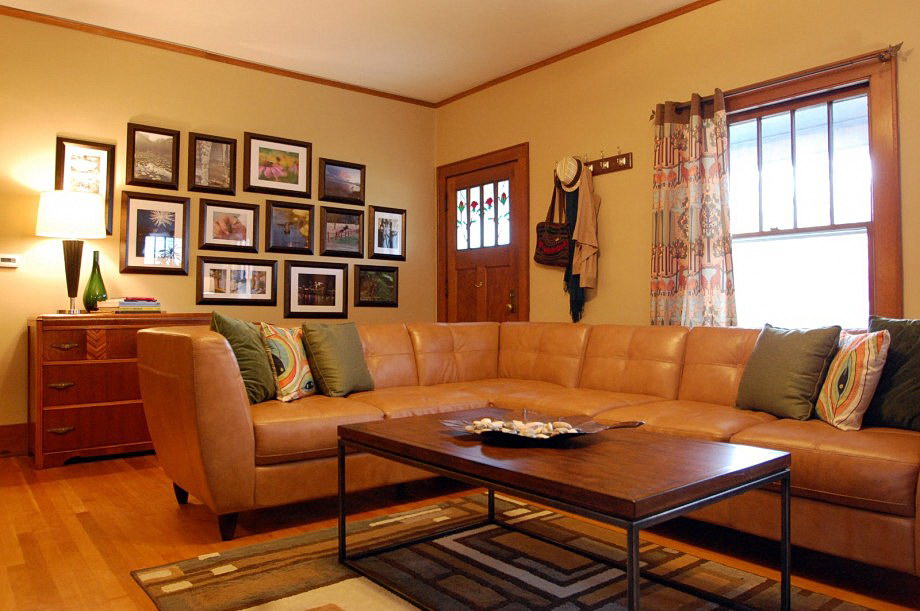 Cozy Beige Sofa In The Wonderful Living Room Interior Decorating Ideas