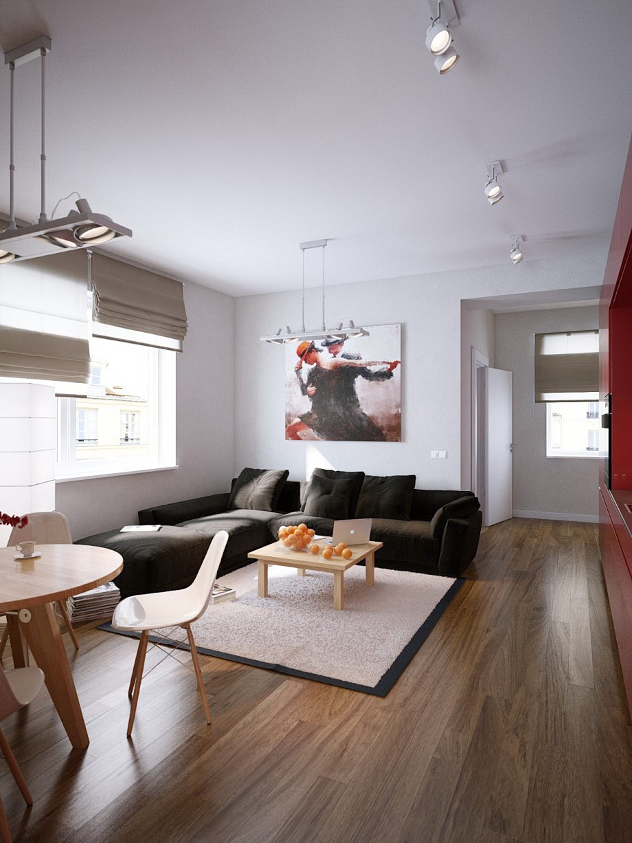 Amazing Neutral Living Room L Shaped Sofa Interior Design Ideas