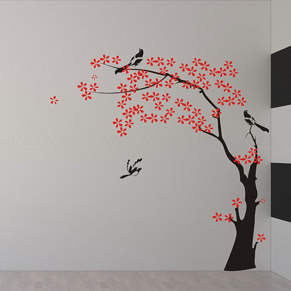 This simple bedroom wall stickers add to your bedroom some beauty