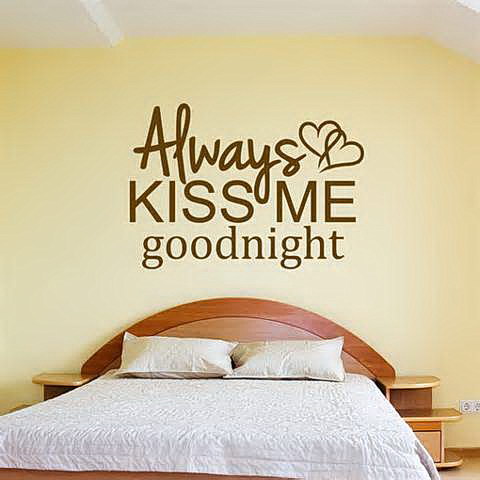 Whith this bedroom wall sticker you always remember what you must do before sleep. :)