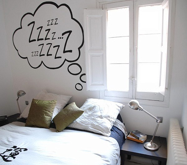 Bedroom wall stickers is great idea to use for small bedrooms