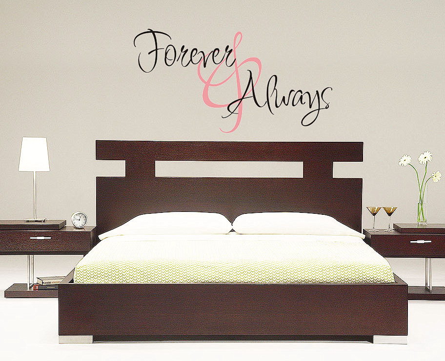 Make it simple and beauty with bedroom wall stickers.