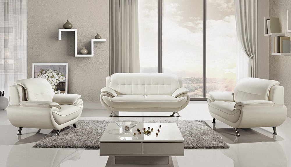White Sofa Set Design