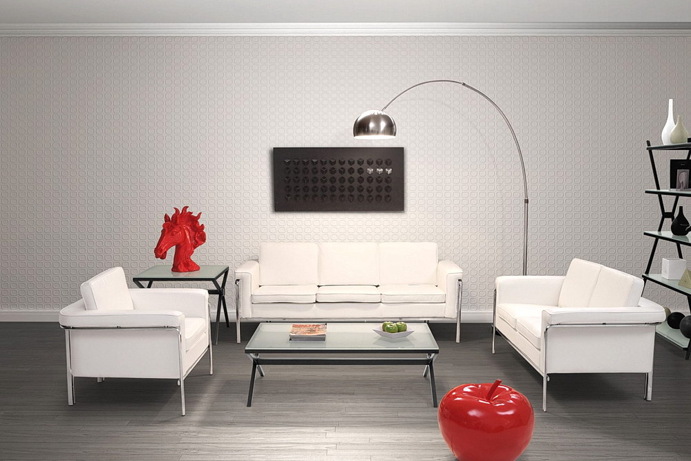 White Sofa Set Design