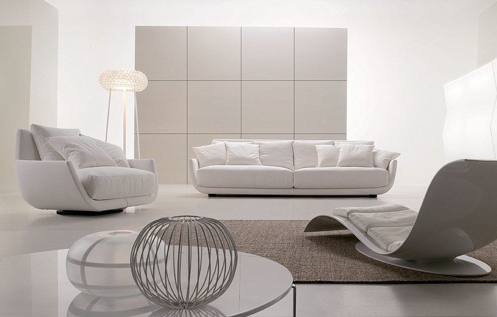 White Sofa Set Design