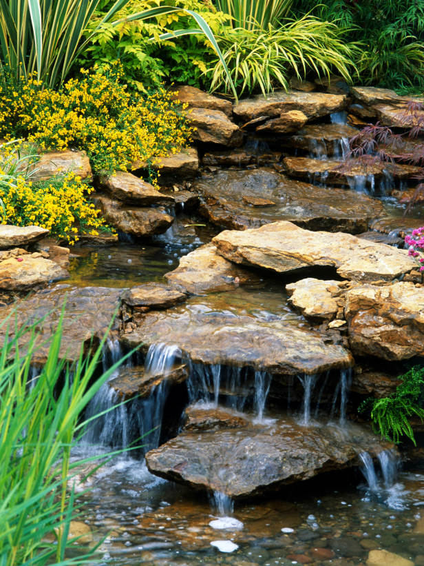 Water Features Adds Interest to Backyard Landscape