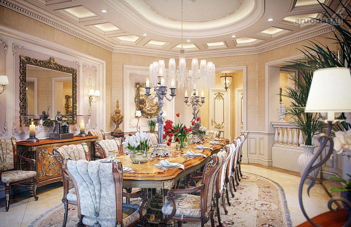 luxury dining room lighting