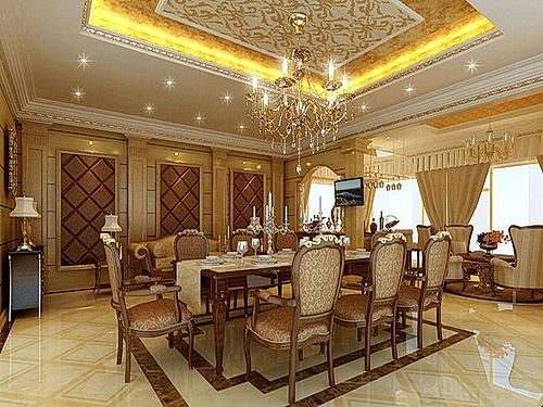 luxury dining room designs shades