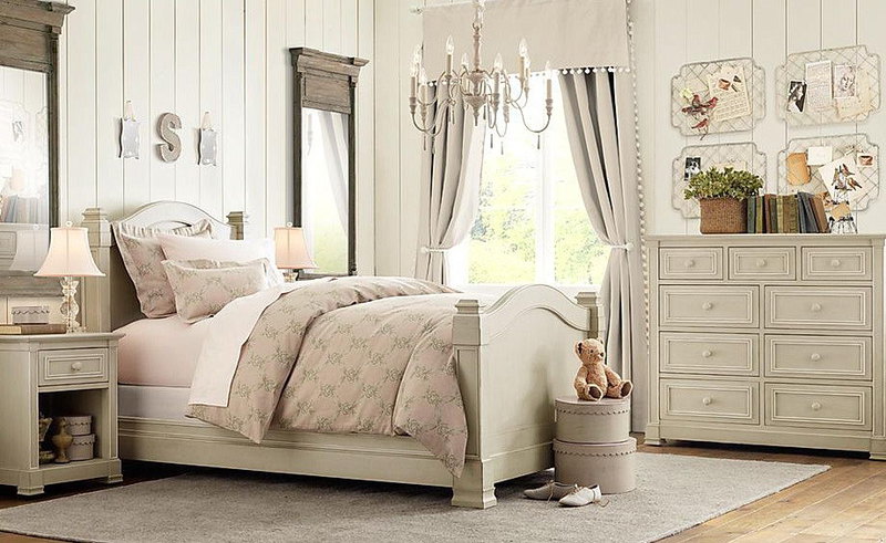 The perfect rustic white girl bedroom design idea
