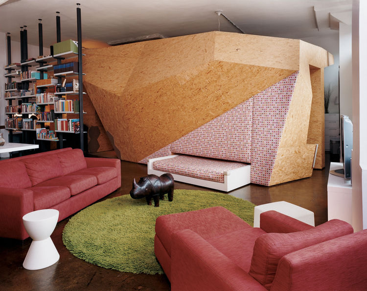 A large OSB loft.