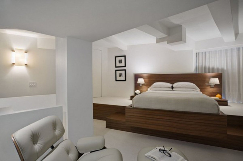 good loft bedroom design with modern loft in new york after remodeled by ix design