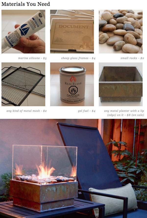 9.) And if you don't want to spend too much money, try this cheap fire pit.