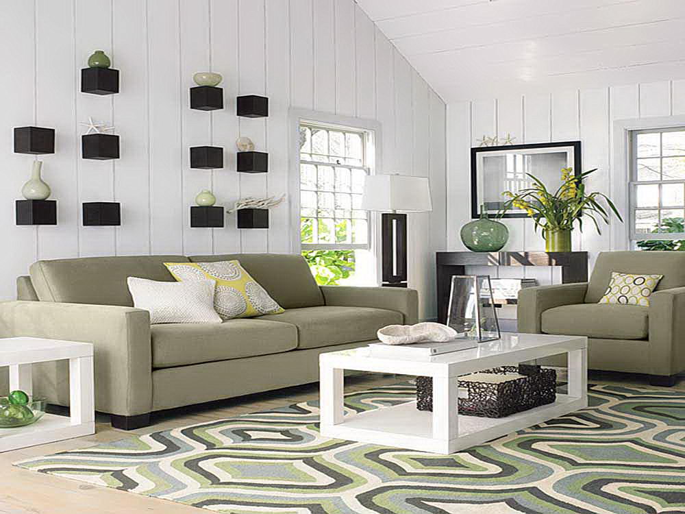 Some Photos of Living Room Rug as Decor Idea