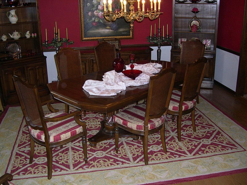 valuable area rug ideas:pleasing dining room with correct size area rug