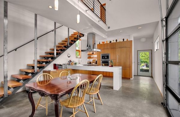 Wood And Metal Industrial Loft Design. Wood And Metal Industrial Loft Design.