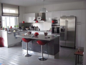 Kitchen Idea White Grey Chic France listed in: grey Kitchen Cabinets Pictures   grey Kitchen Walls discussion and grey Kitchen Cupboards discussion