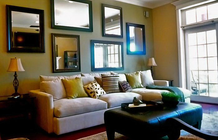 wall mirrors living room