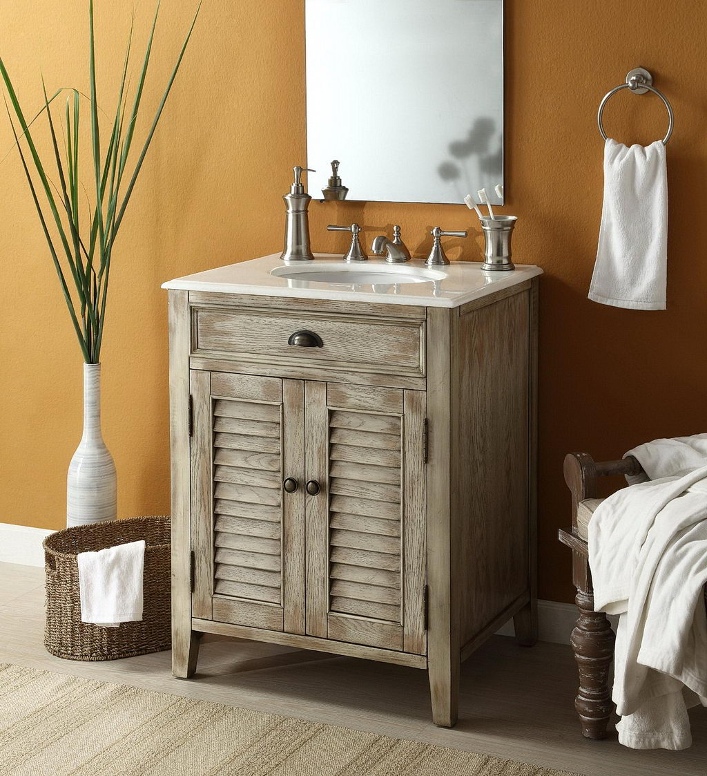 Rustic Bathroom Vanities As Wild-Wild-West Style.