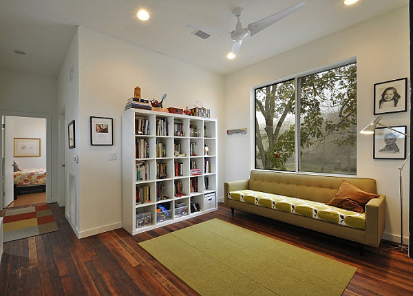 Bright interior of a modular home