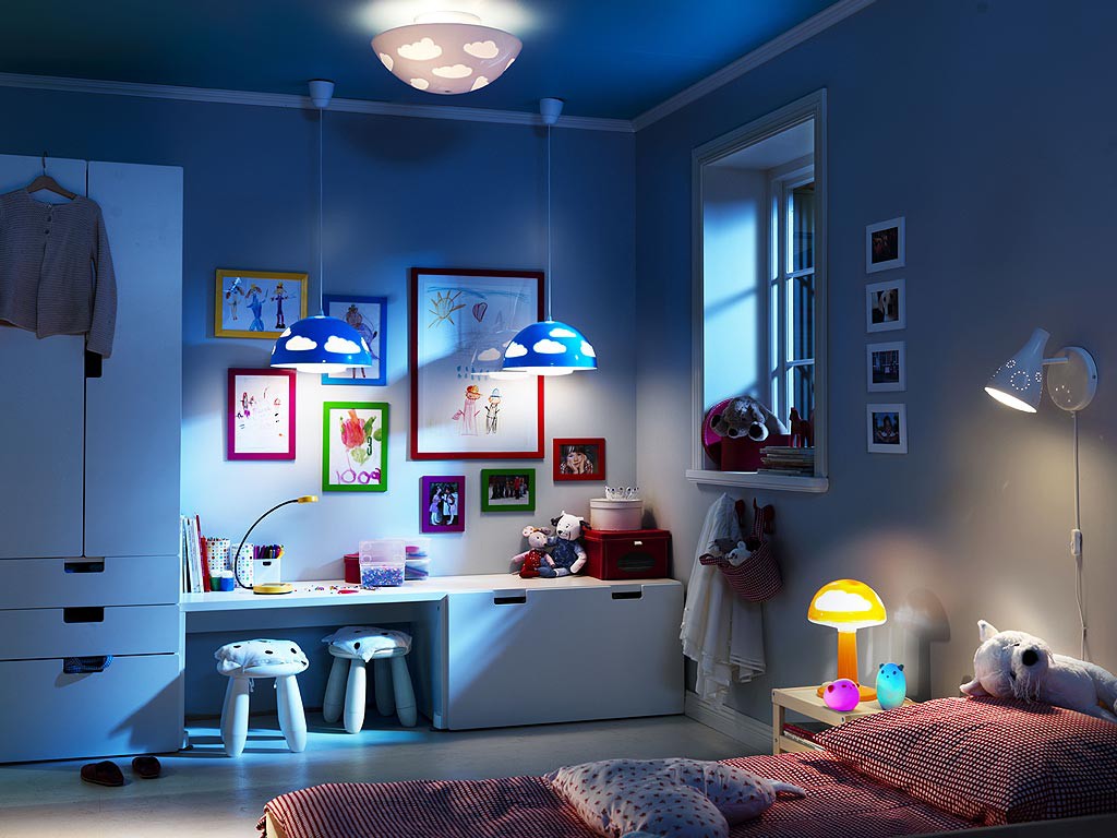 childrens bedroom lighting Interior Design Inspirations