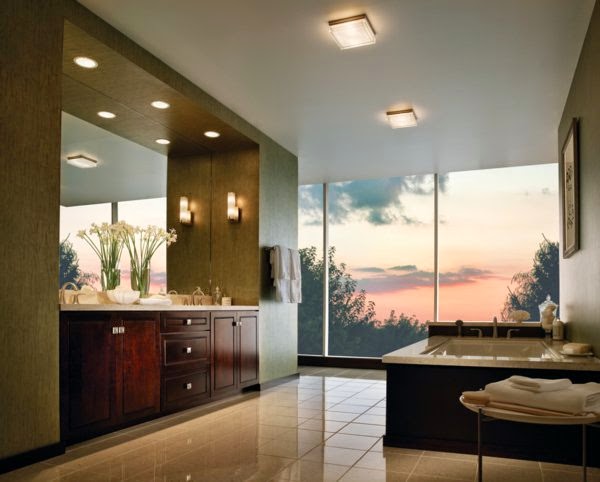bathroom LED lighting fixtures: bathroom with glass wall and ceiling lights bathroom LED lighting fixtures,LED ceiling light fixtures