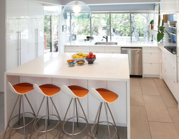 FLY Suspension Lamp by Kartell above the Kitchen Island FLY Suspension Lamp by Kartell above the Kitchen Island