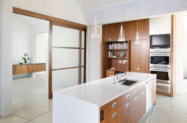Fantastic modern kitchen with the Fucsia pendants Fantastic modern kitchen with the Fucsia pendants