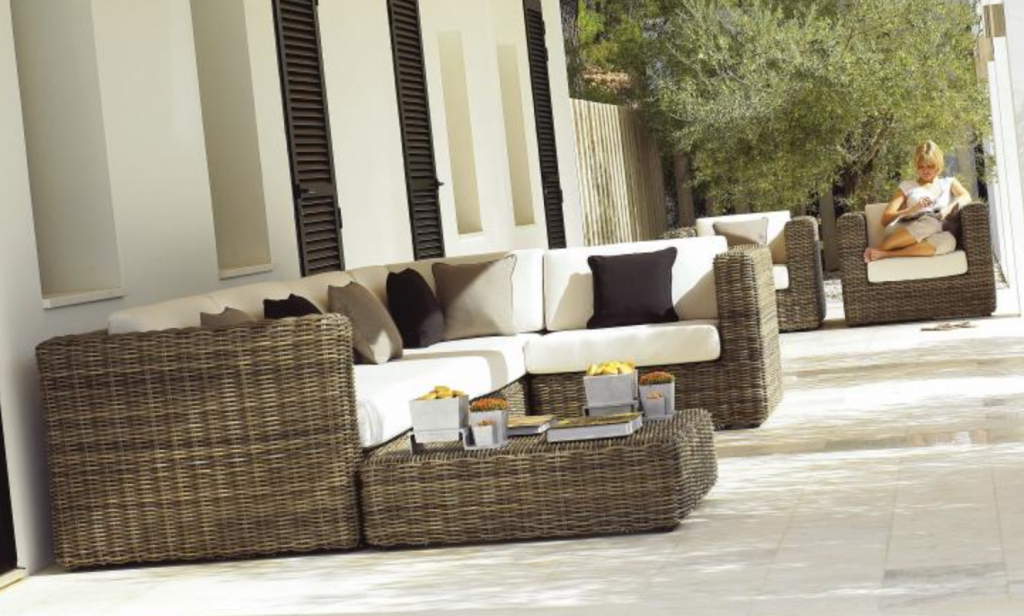 Woven outdoor furniture