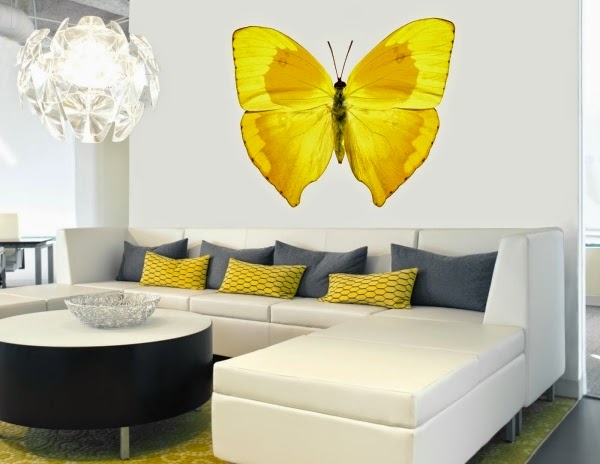 removable butterfly 3D wall art stickers vinyl 3D wall decor