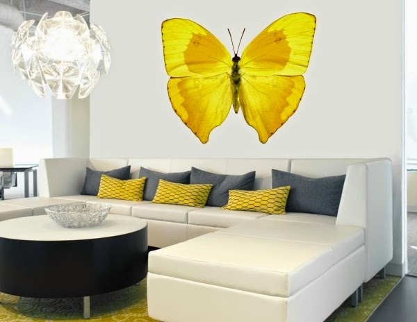 removable butterfly 3D wall art stickers vinyl 3D wall decor