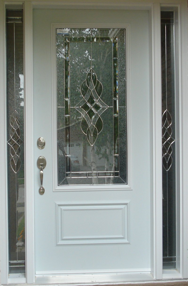 front door glass