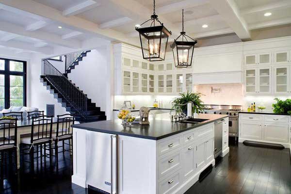 wood floors in kitchen